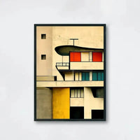 Abstract Building Facade | Color Block Design