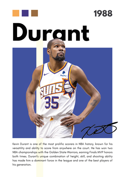 Kevin Durant | Phoenix Suns | Jersey Design