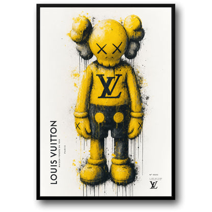 KAWS Inspired Art Print | Creative Wall Decor | Stylish Fashion Art Poster for Home or Office | Street Art Influenced Print
