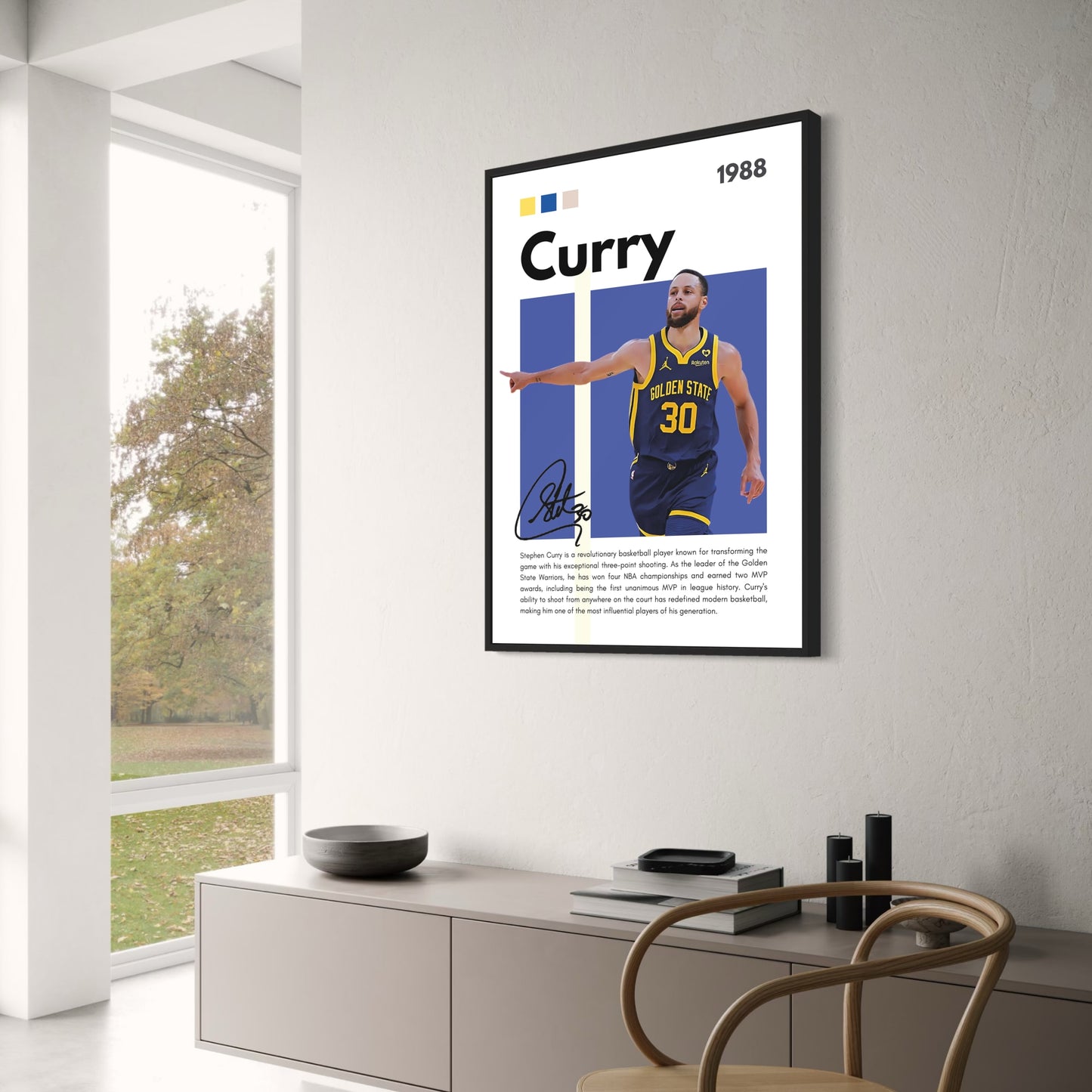 Stephen Curry | Warriors MVP Celebration | Vibrant Design