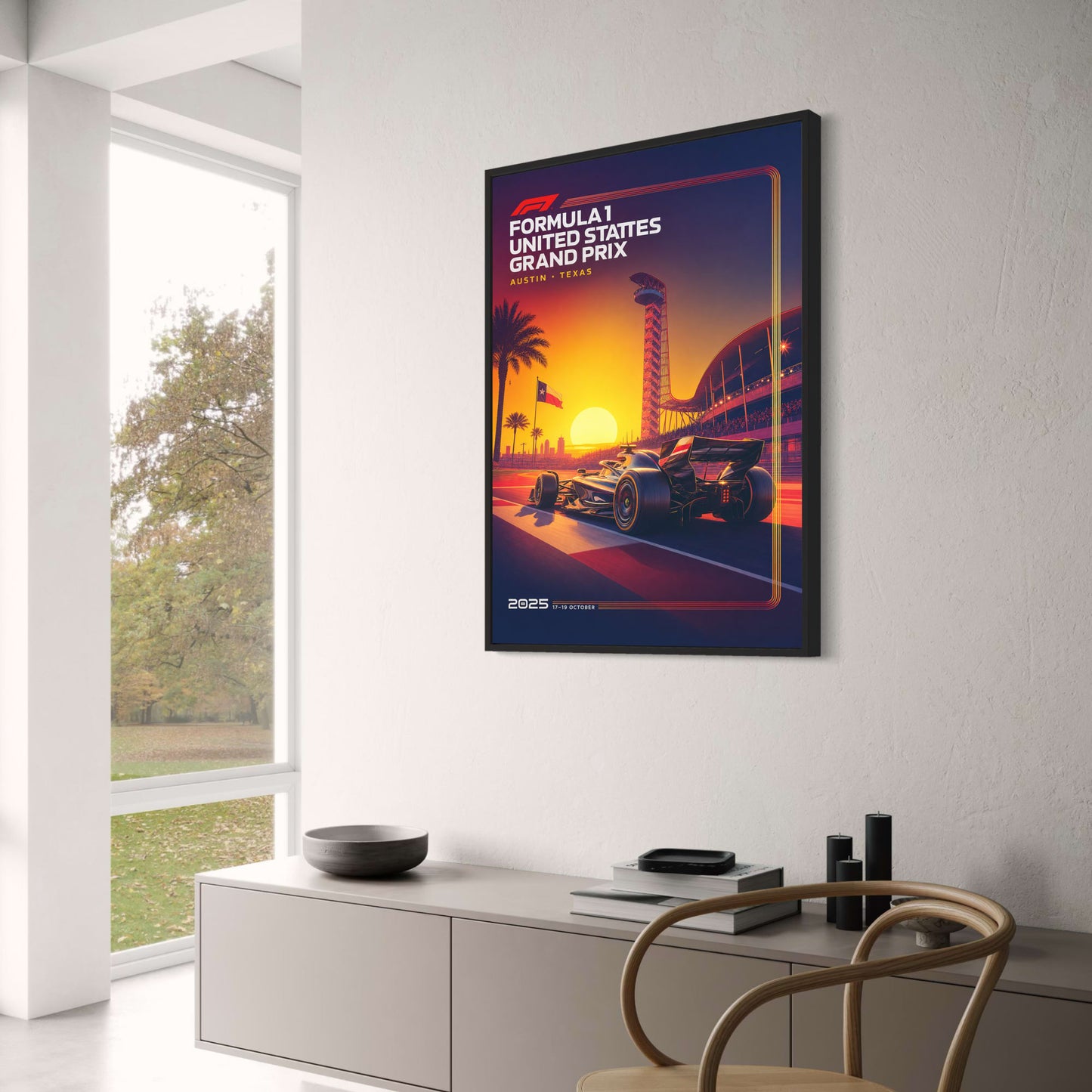 Formula 1 United States Grand Prix 2025 Poster | Austin Texas Racing Art | F1 Fans Decor Print