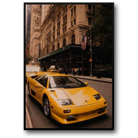 Lamborghini Diablo on City Street | Exotic Urban Scene