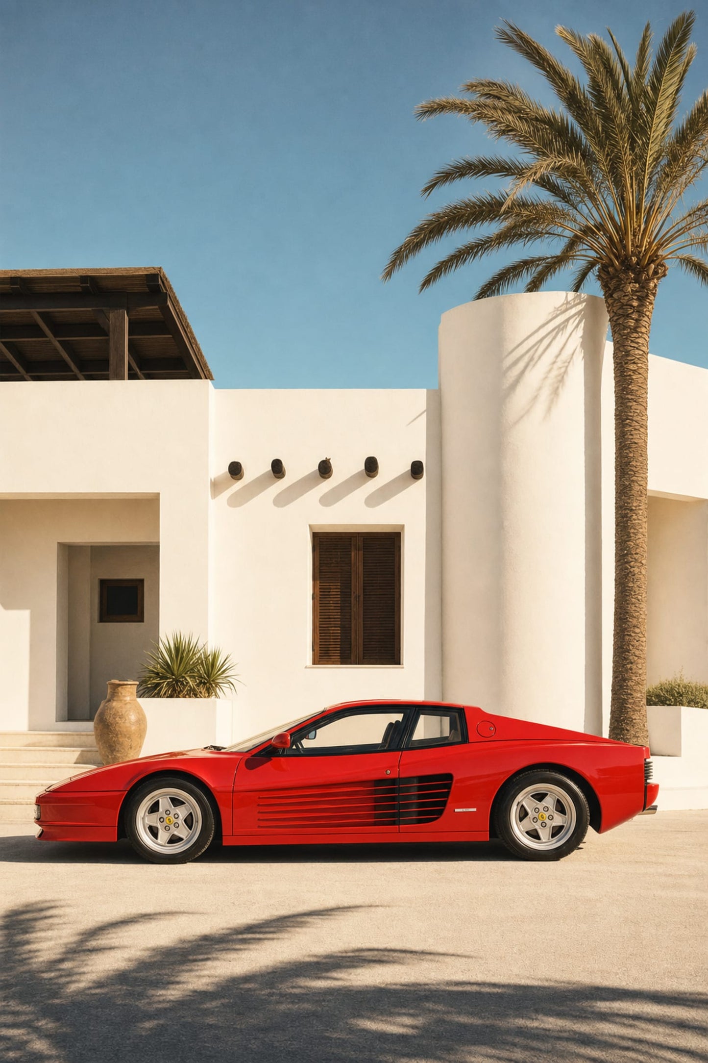 Luxury Red Sports Car Poster | Classic Design Decor | Premium Wall Art Print for Home or Office | Modern Automotive Poster