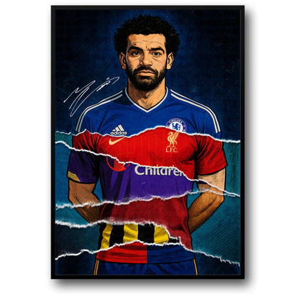Dynamic Football Jersey Collage | Iconic Club Prints