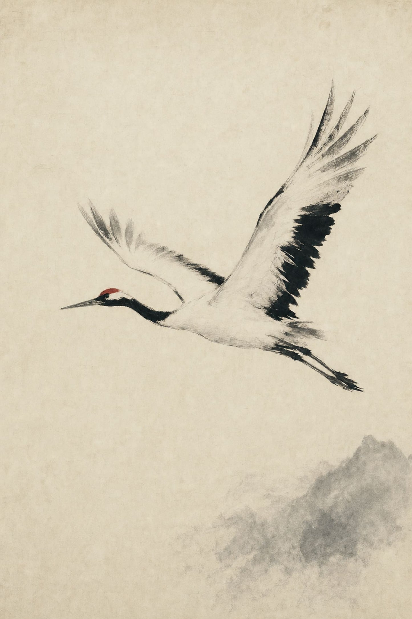 CRANE IN FLIGHT