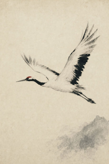 CRANE IN FLIGHT