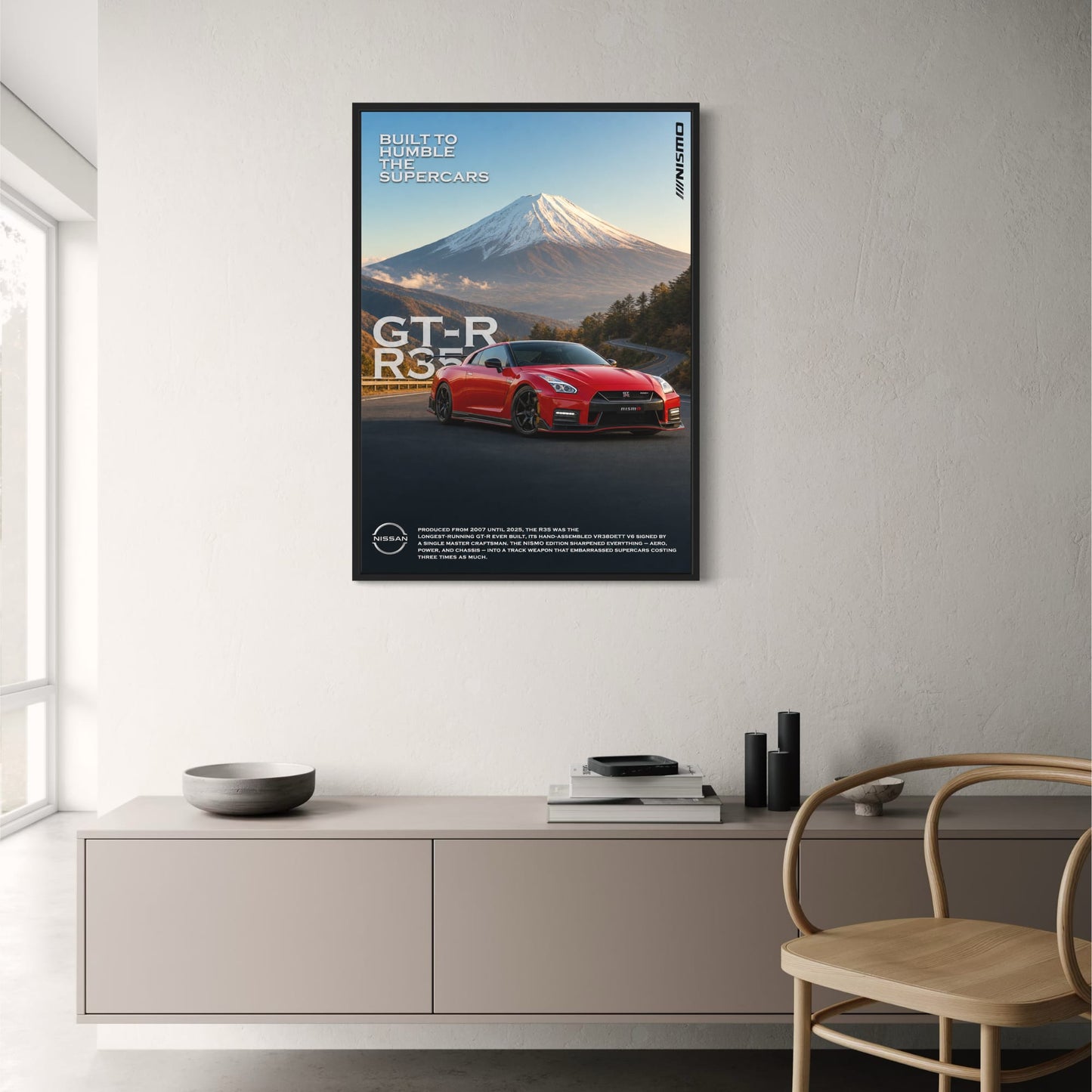 Nissan GT-R R35 Nismo | Legendary Supercar Poster Print | Iconic Sports Car Art for Home or Office Decor
