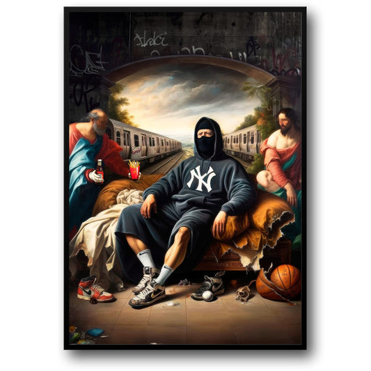 Urban Renaissance | Hooded Figure | New York Graffiti