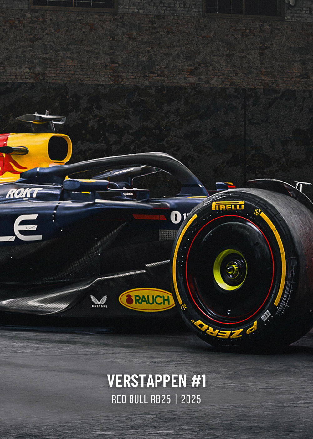 3-Piece | Red Bull | F1 | Max Verstappen 2025 Season | Triple Panel Formula 1 Racing Car Poster | Vibrant Full-Car Profile Displays | Collector's Edition Artwork