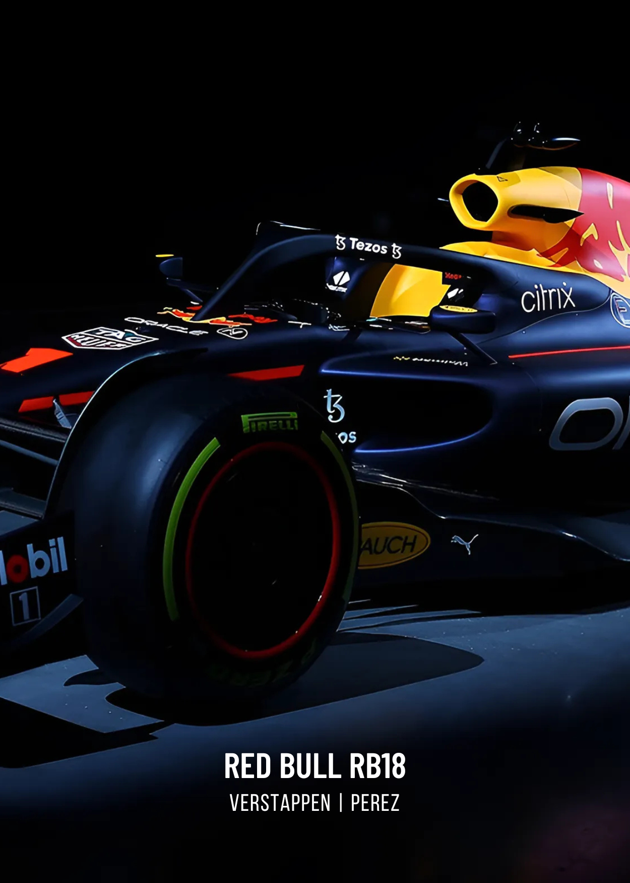 Formula 1 Racing Car Poster Set | Red Bull Racing | F1 Art Print Collection | Max Verstappen | 3-Piece Wall Decor