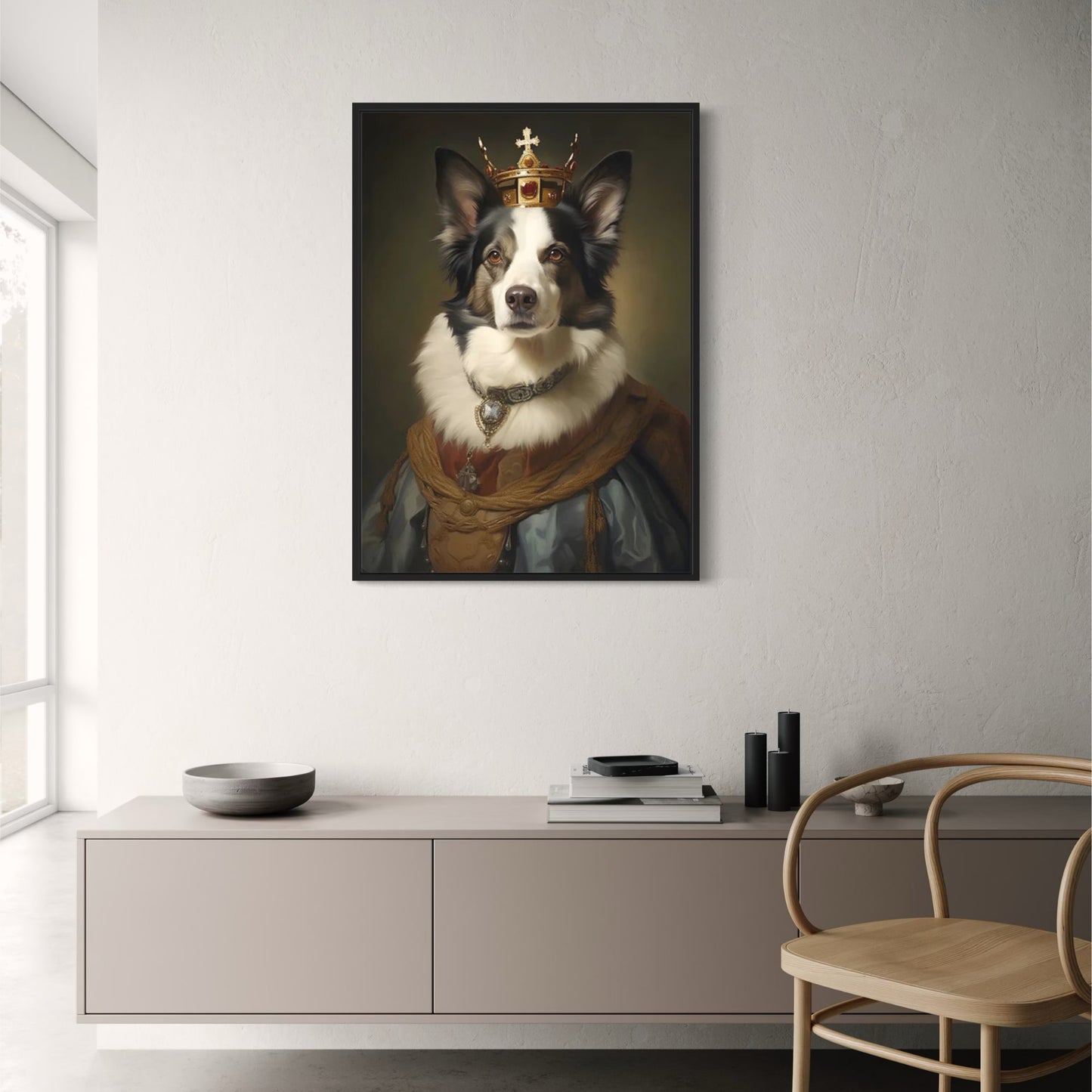 Majestic Border Collie Portrait