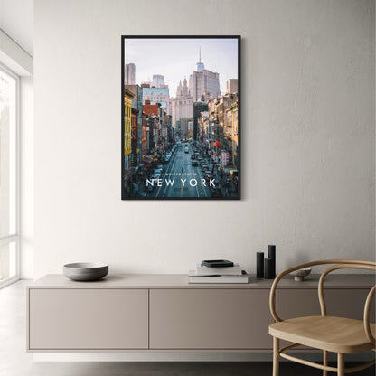 Chinatown NYC Skyline | Urban Cultural Fusion Art
