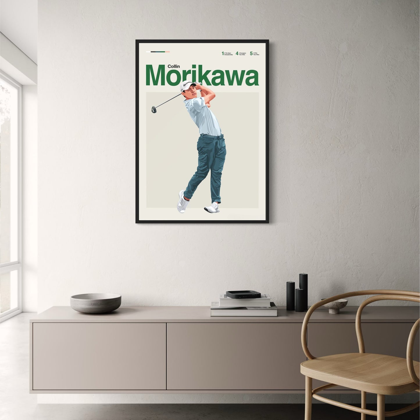 Collin Morikawa | Golf Legends Art