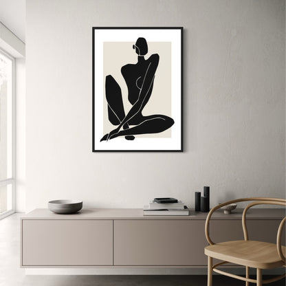 Shadowed Elegance | Minimalist Design Poster | Art Print for Modern Home Decor | High-Quality Wall Art