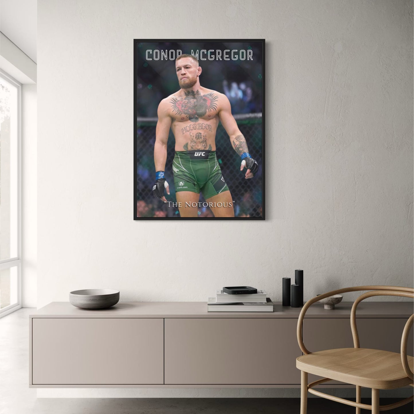 Conor McGregor UFC Poster  The Notorious MMA Fighter Wall Art