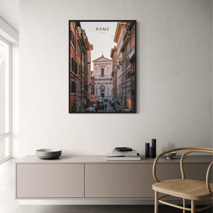 Via Giulia | Rome | Italy | Stroll Through Historic Streets | Architectural Beauty | Captivating Rome Posters