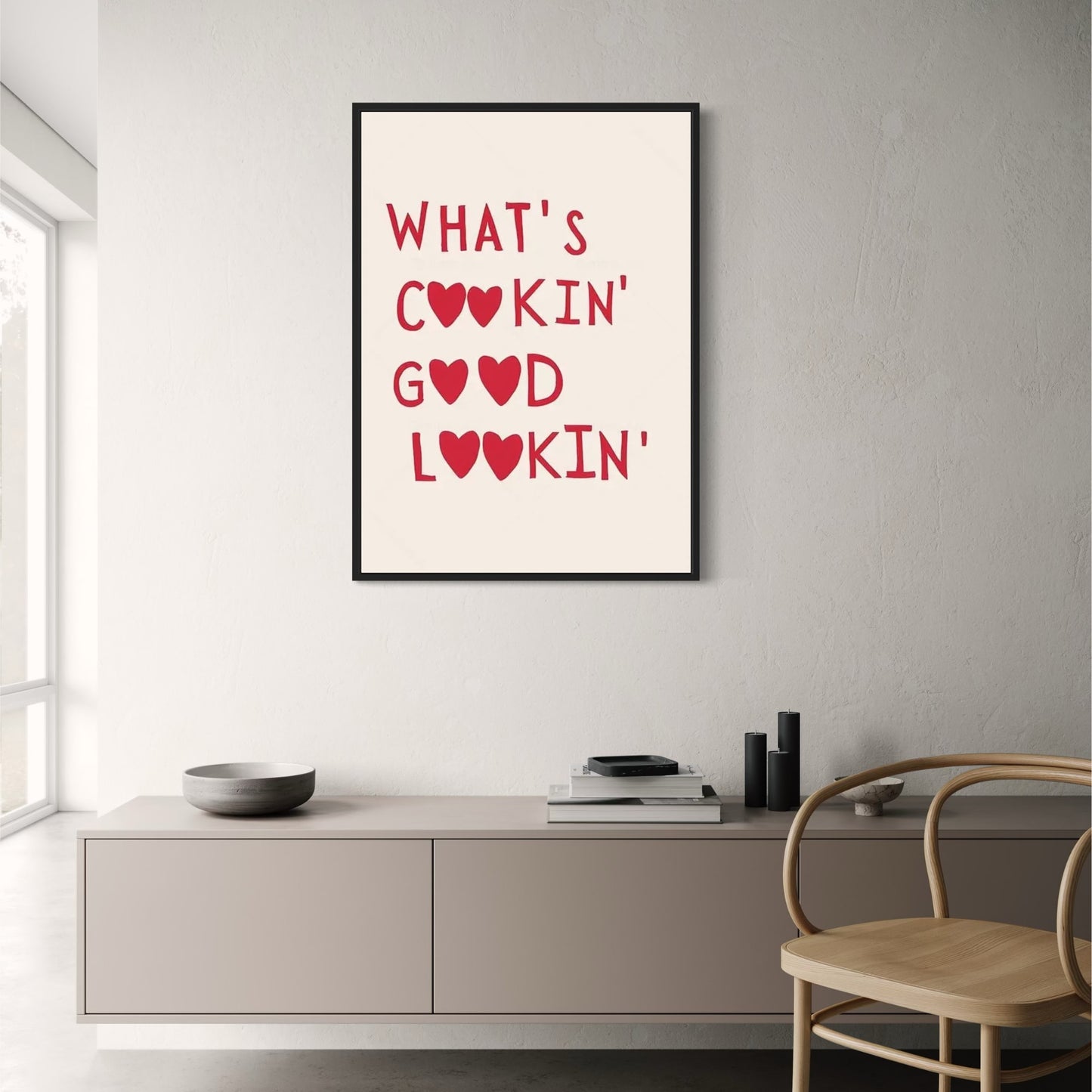 Minimalist Kitchen Art | What's Cookin Good Lookin