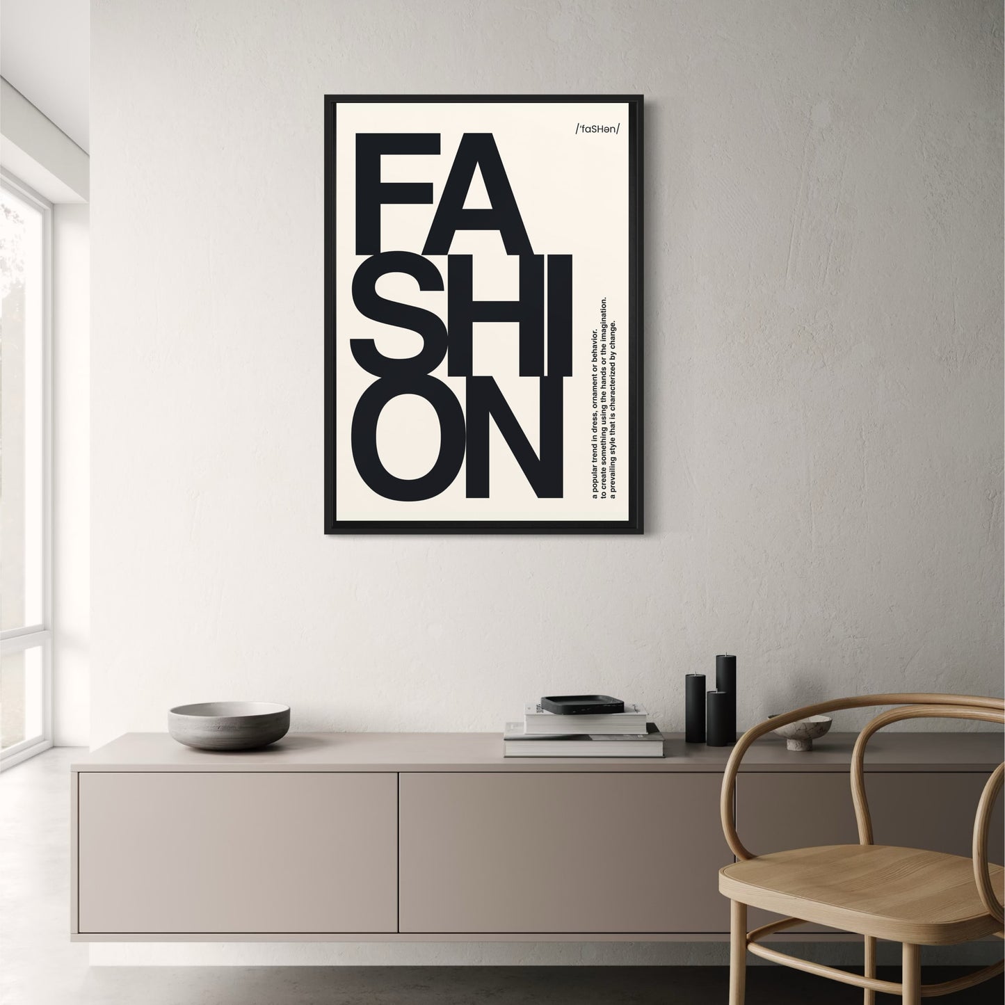Modern Fashion Typography | Art Print Poster | Home Decor Wall Art | Stylish Interior Design | Inspirational Words