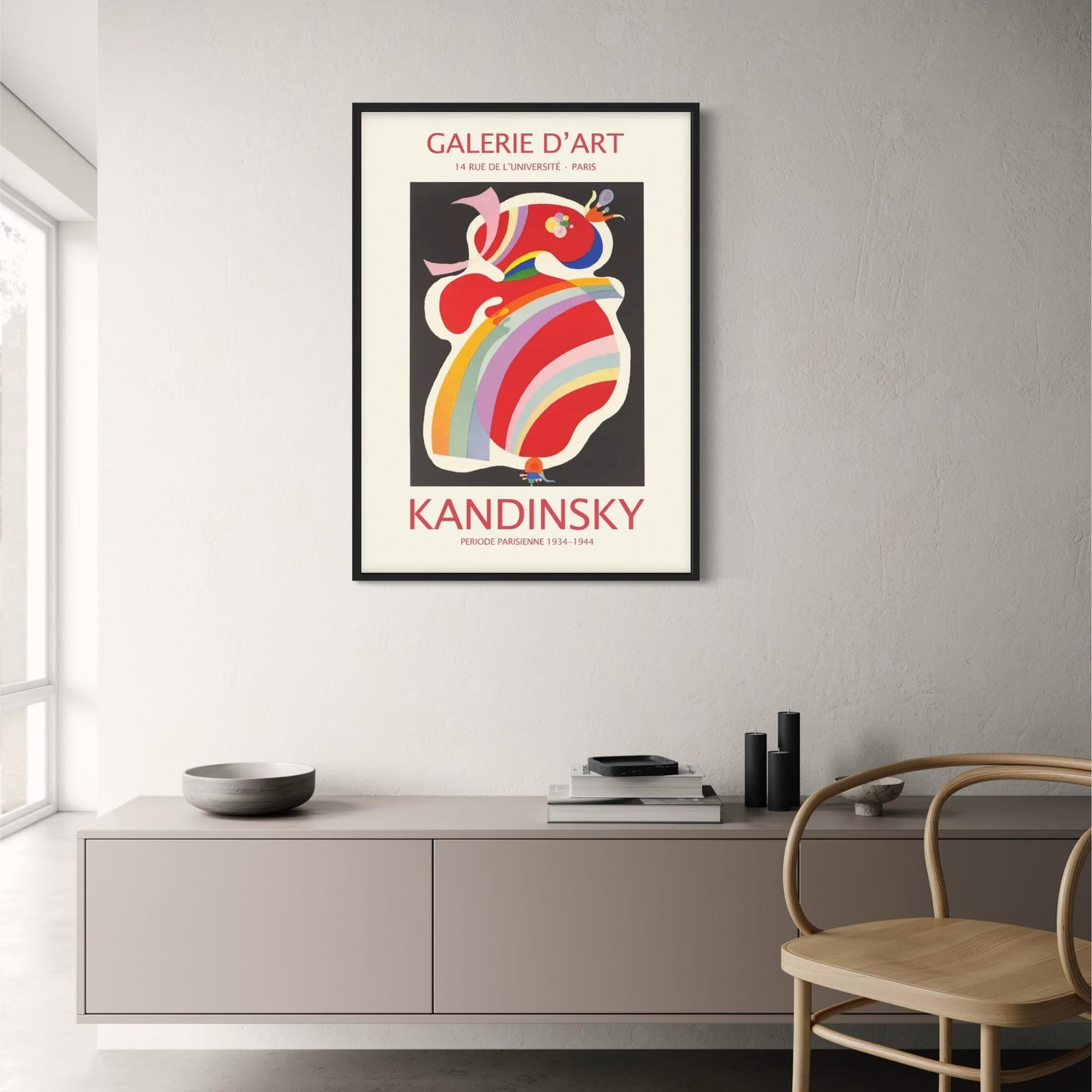 Kandinsky's The Red Form | Vibrant Abstract Art