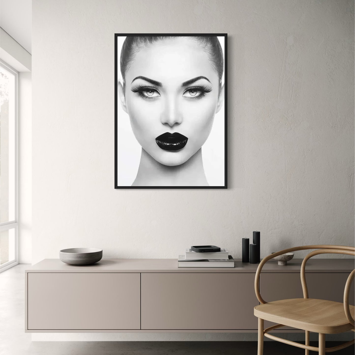 New Title: Black and White Poster | Symmetrical Beauty | Contrasting Textures | Silhouettes of Paris | Fashion Legend Tribute