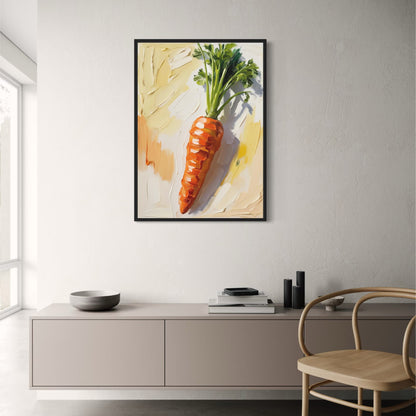 Carrot Artwork | Vibrant Kitchen Decor