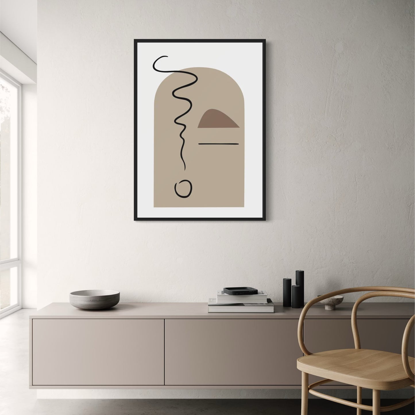 Void as Visual Poetry | Abstract Art Poster | Contemporary Home Decor | Wall Art