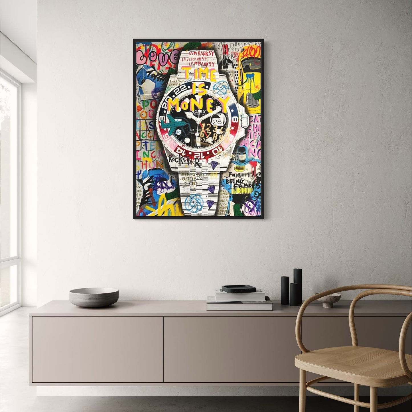 Pepsi Rolex Graffiti | Modern Vibrant Art