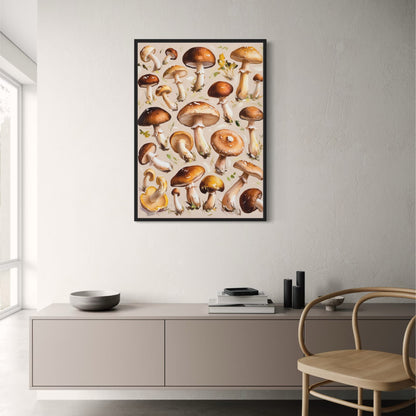 Diverse Mushroom Species | Illustrated Botanical Art