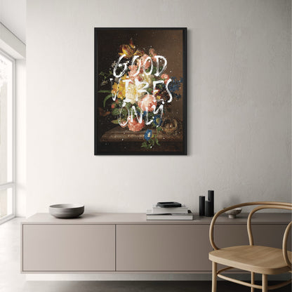 Good Vibes Only | Motivational Quote | Positive Art