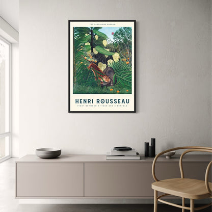 Henri Rousseau | Fight Between a Tiger and a Buffalo | Classic Wildlife Scene