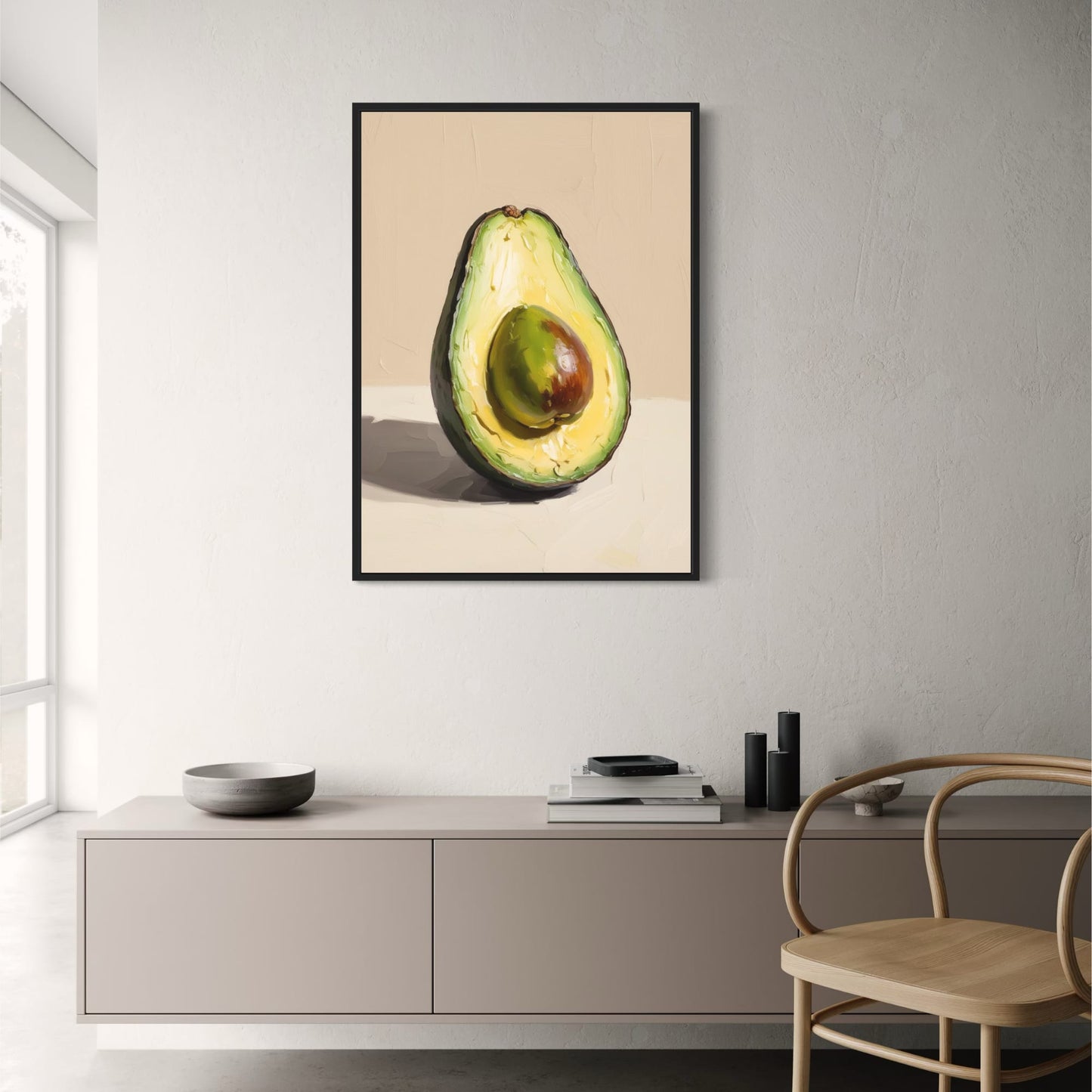 Avocado Illustration | Modern Botanical Art