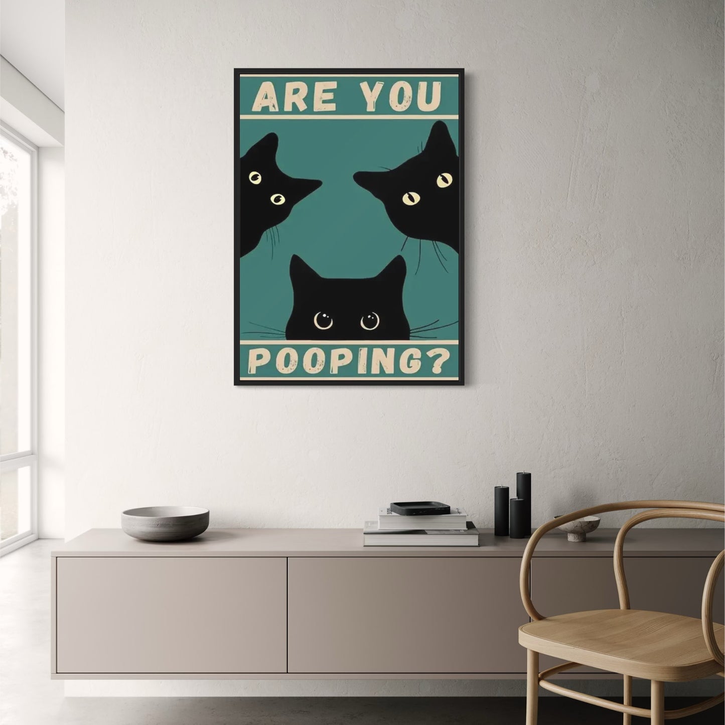Funny Black Cat | Retro Animal Quote