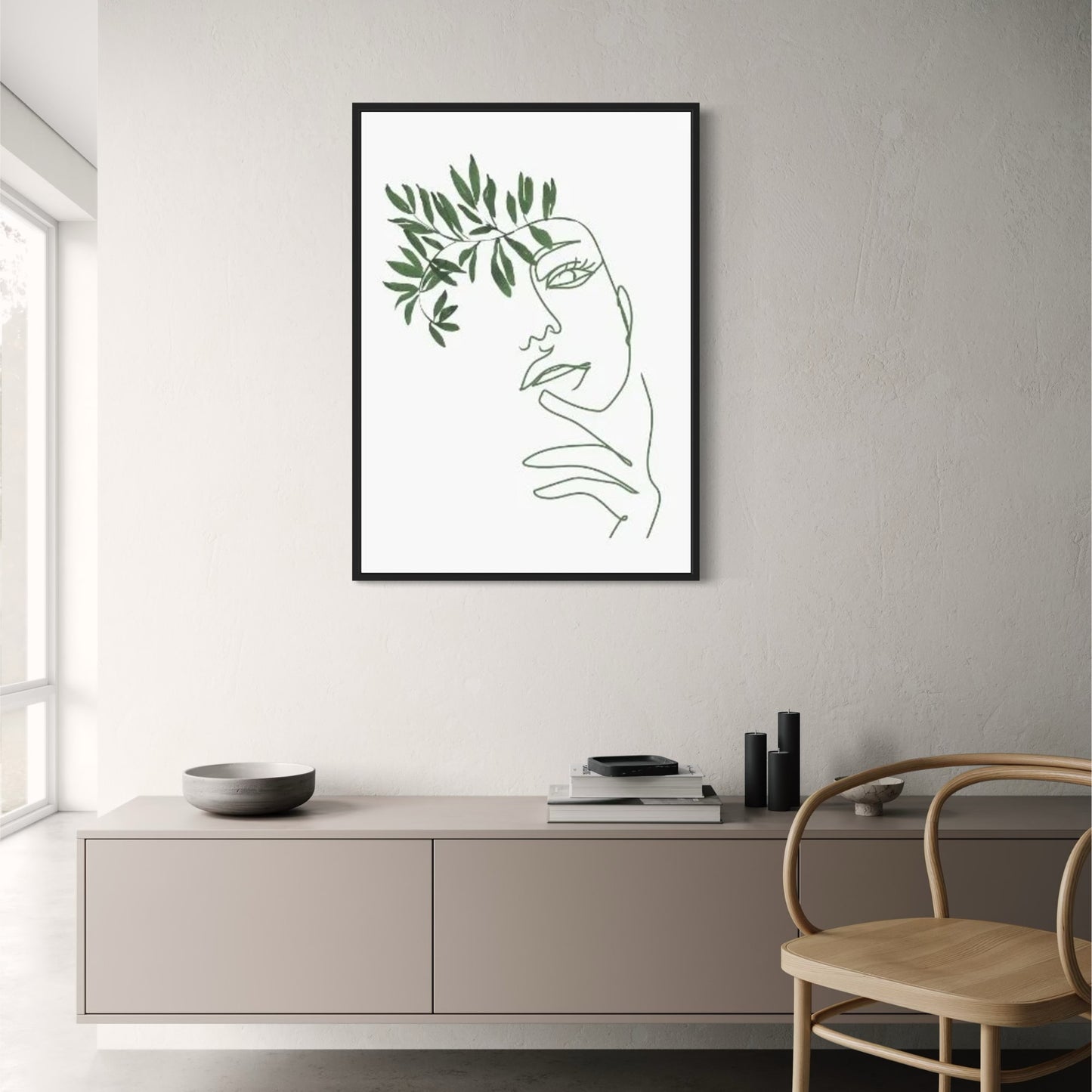 Modern Botanical Harmony | Nature Arches Floral Composition | Art Print Poster for Home Decor