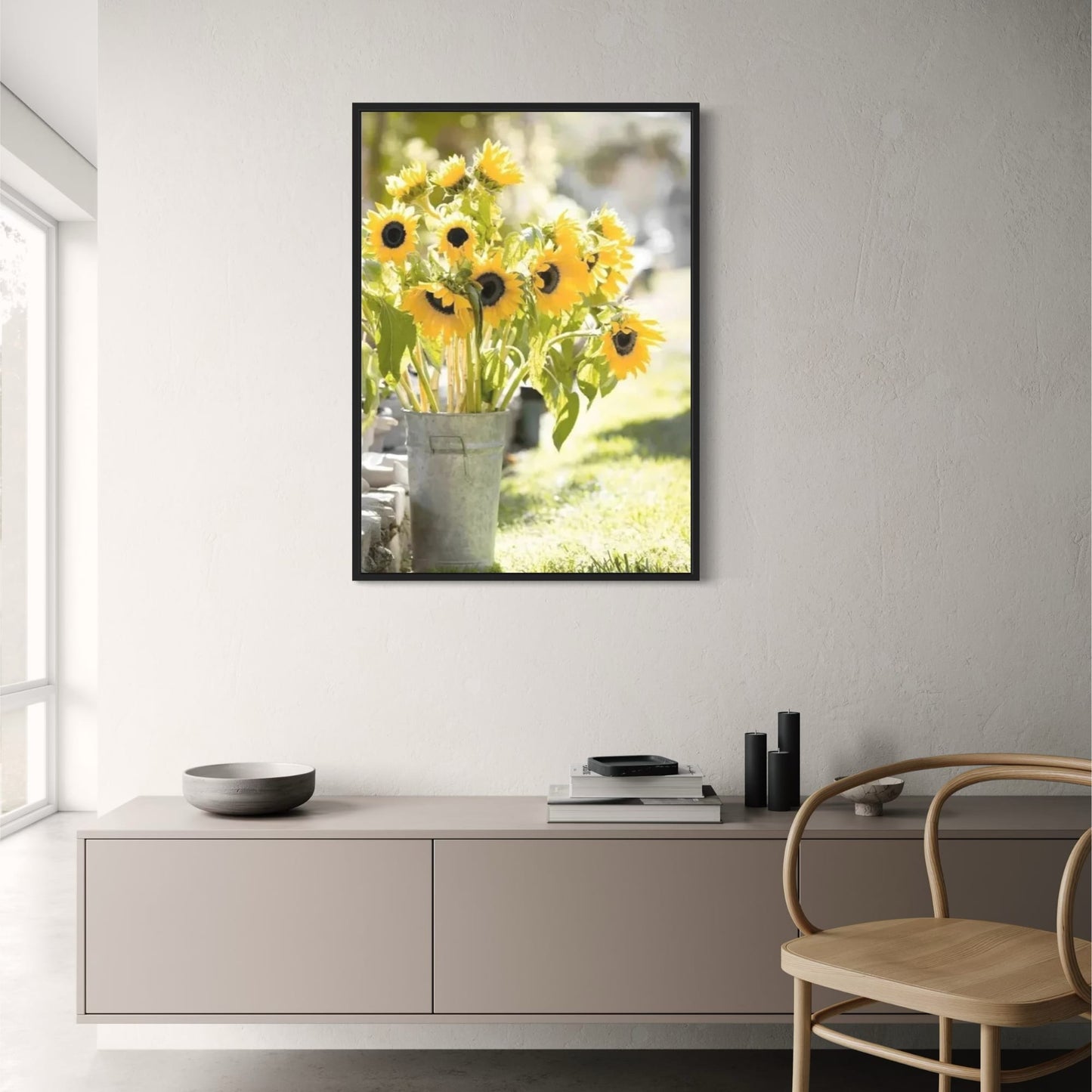 Sunflower Farmhouse | Rustic Windmill Scene