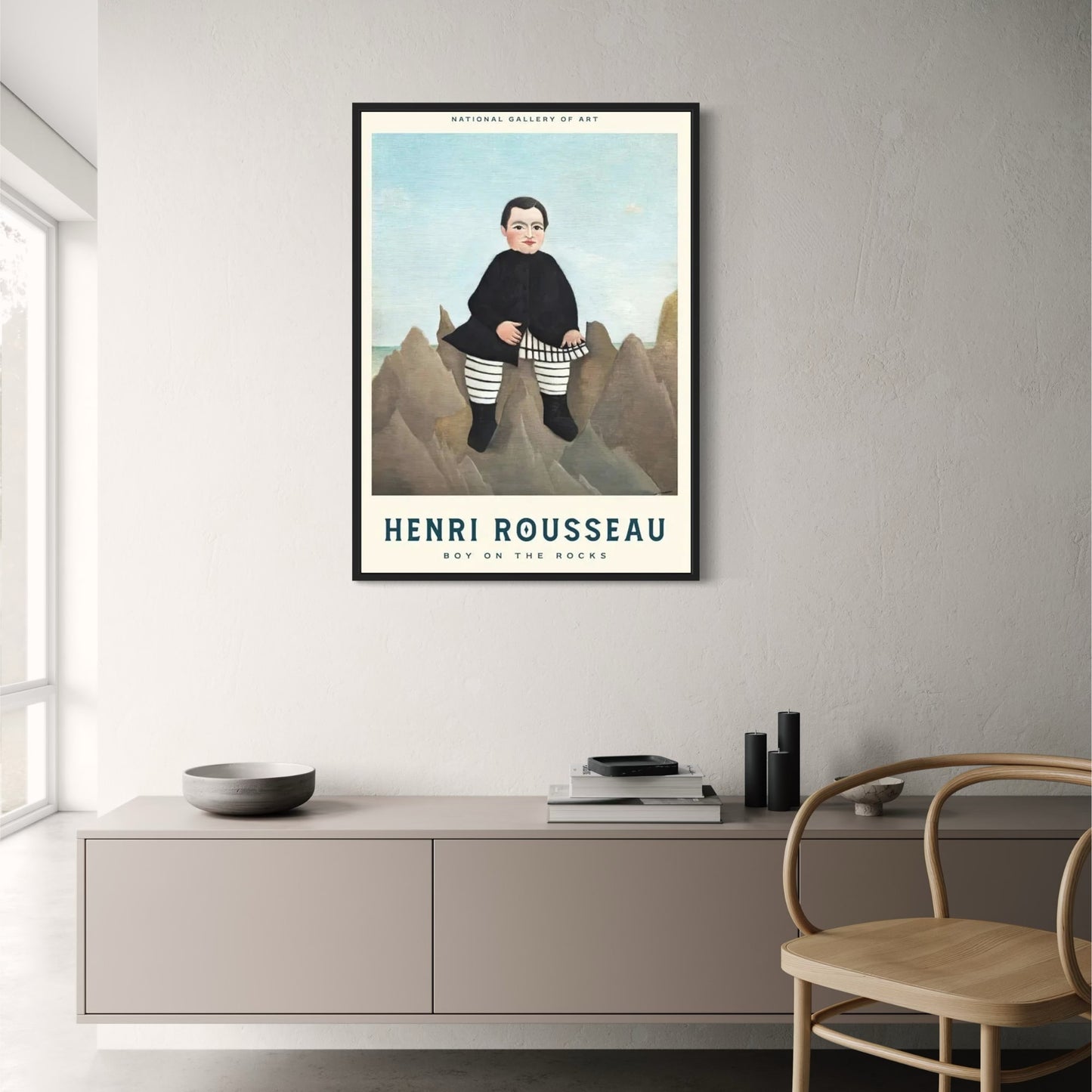 Henri Rousseau | Boy on The Rocks | Classic Art