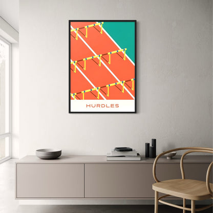 Geometry of Victory | Sports Art | Hurdles