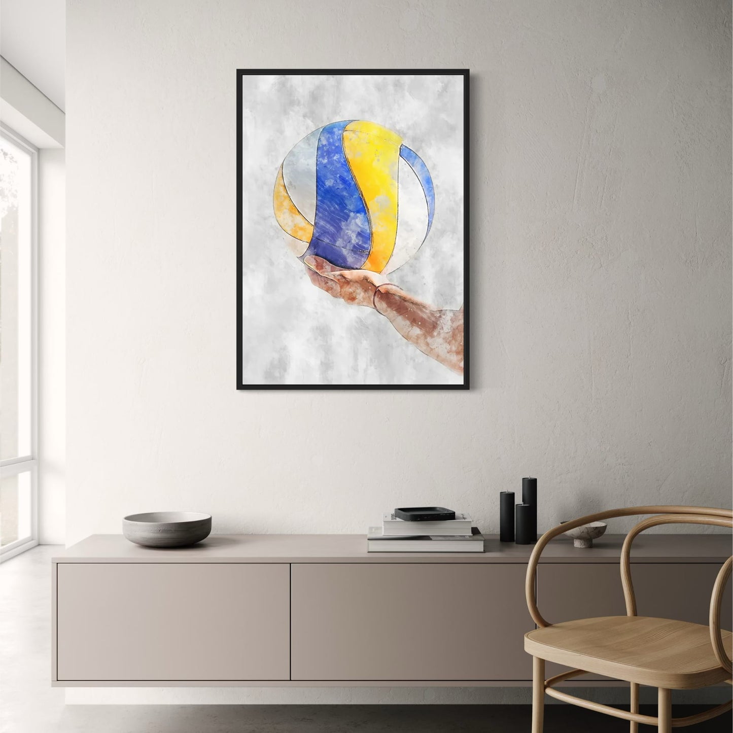 Volleyball Poster | Celebration of Sport | Passion and Perseverance | Wall Art Decor