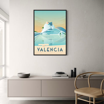 Valencia | Iconic Destinations | Travel Poster | Scenic Wall Art | Cityscape Decor | Spain Photography | 24x36 Inch