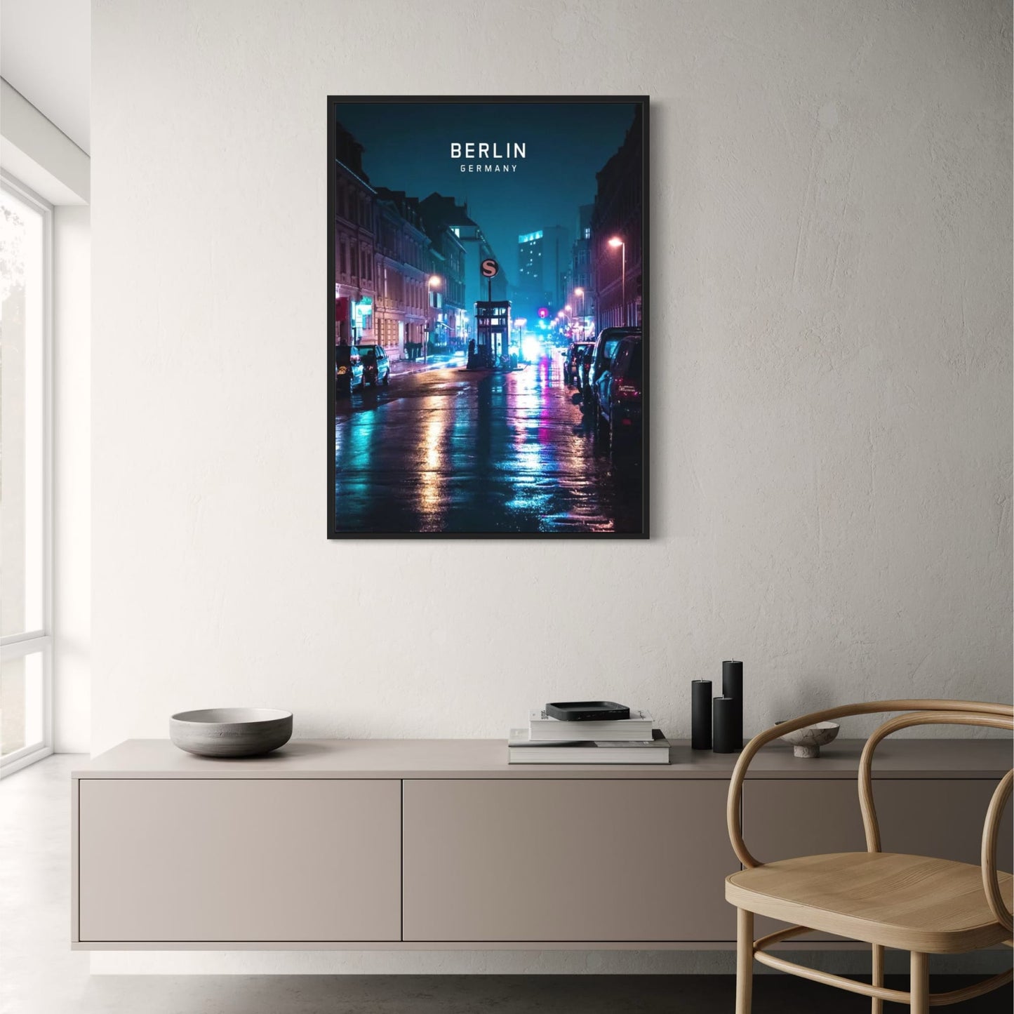 Berlin Skyline | Evening Cityscape | Europe Art Print | Wall Decor Poster