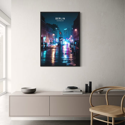 Berlin Skyline | Evening Cityscape | Europe Art Print | Wall Decor Poster