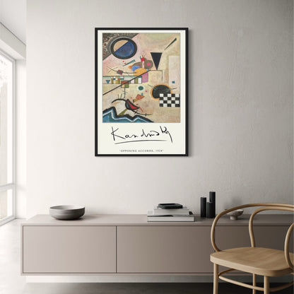 Opposing Accords | Wassily Kandinsky 1924 | Classic Art Poster