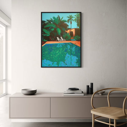 Retro Vaporwave Poster | Hiroshi Nagai | Japanese Tropical Beach | City Car Art Canvas | Wall Decor
