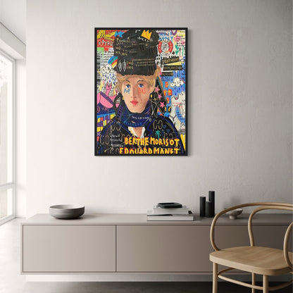 Abstract Street Pop Graffiti Art | Queen of England | Canvas Poster | Wall Art Pictures | Living Room Decor