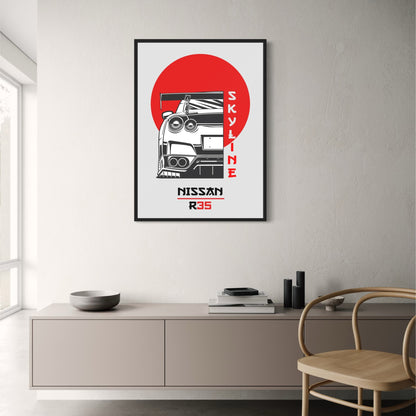 Nissan GTR R35 | Japanese Sports Car Art