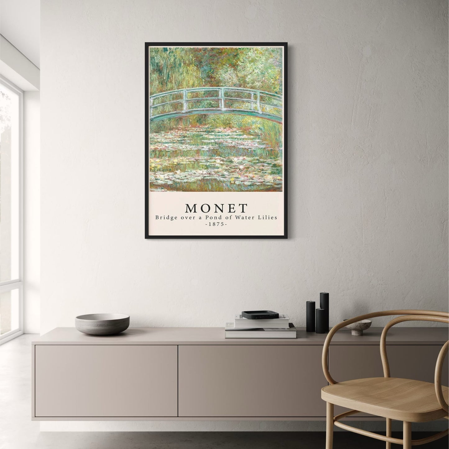 Claude Monet | Water Lilies Bridge | Impressionist Masterpiece