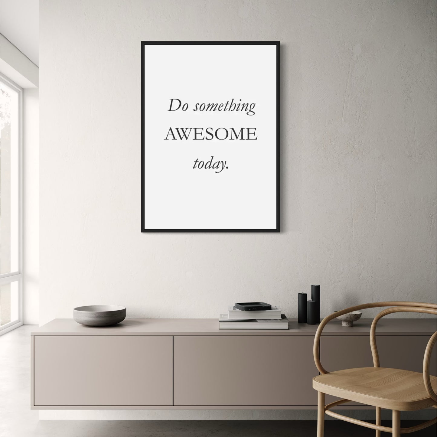 Motivational Poster | Inspirational Wall Art | Do Something Awesome Today | Home Decor | Office & Living Room Decoration