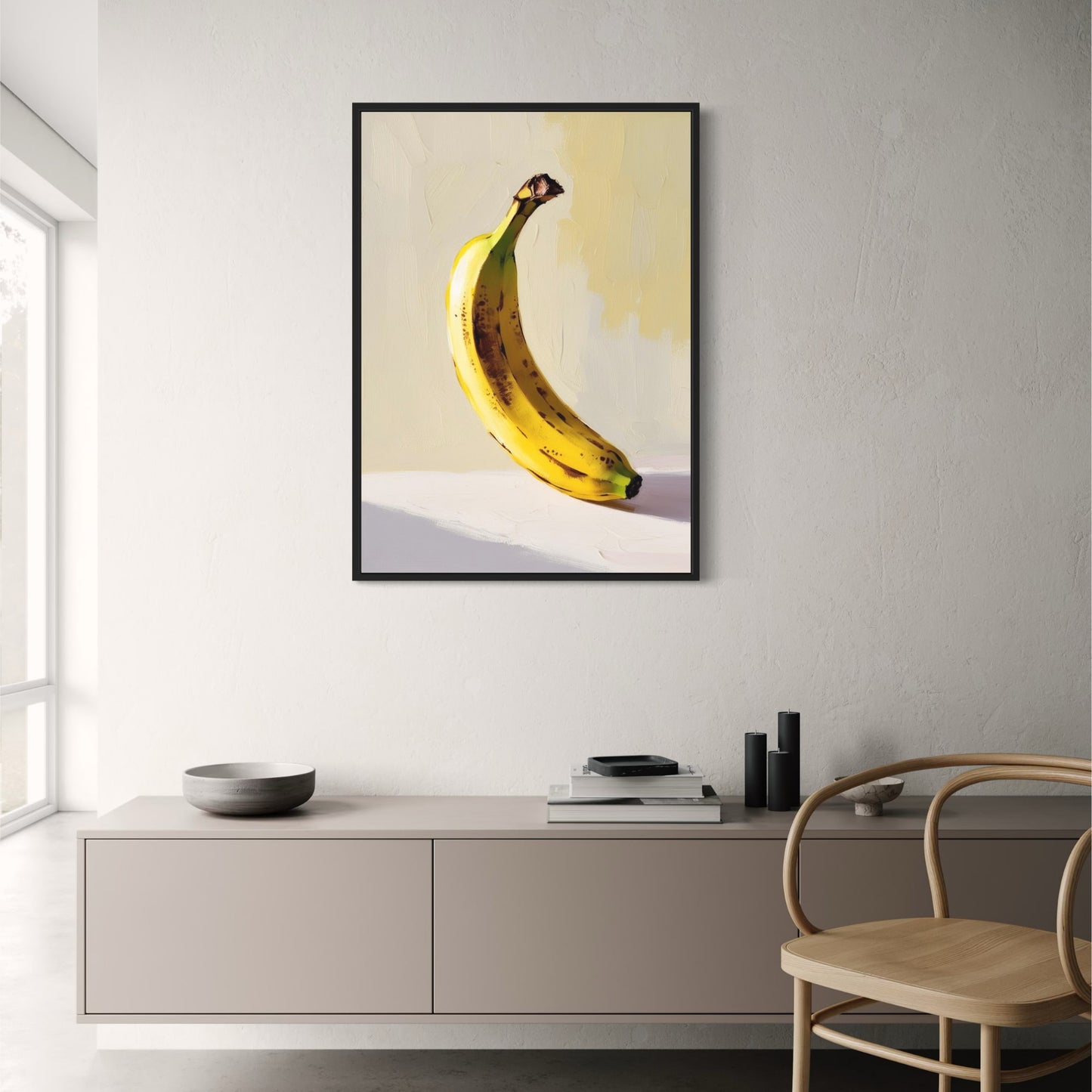 Banana Poster | Fruits Gallery | Home Decor Wall Art | Botanical Print
