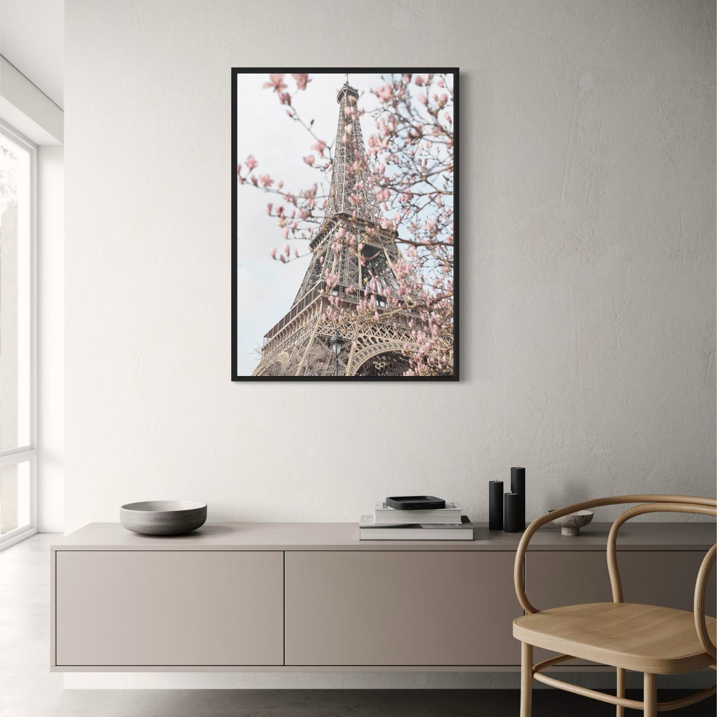 Eiffel Tower with Flowers | Artistic Decor