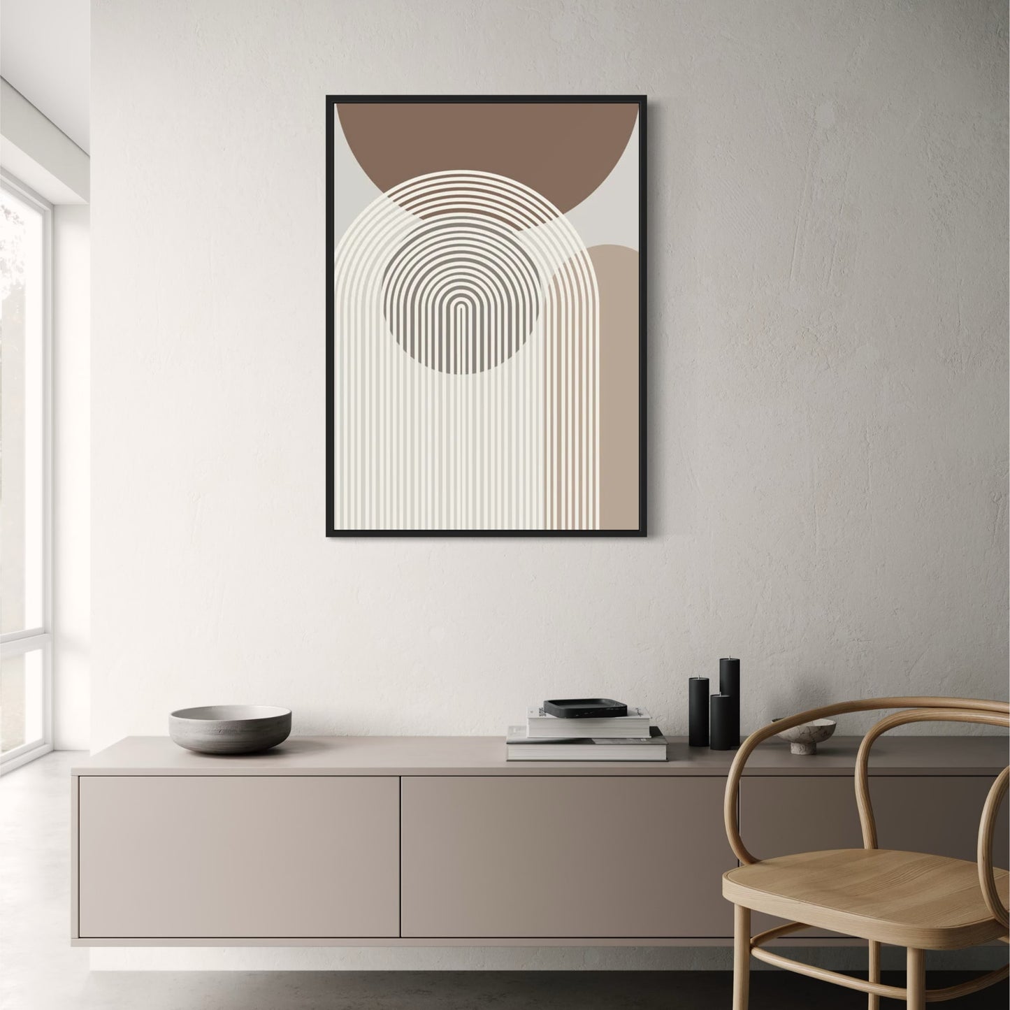 Subtle Tensions of Negative Space | Minimalist Art Print | Abstract Wall Poster | Modern Decor | Monochrome Design | Home & Garden Decor | Artistic Visual Artwork