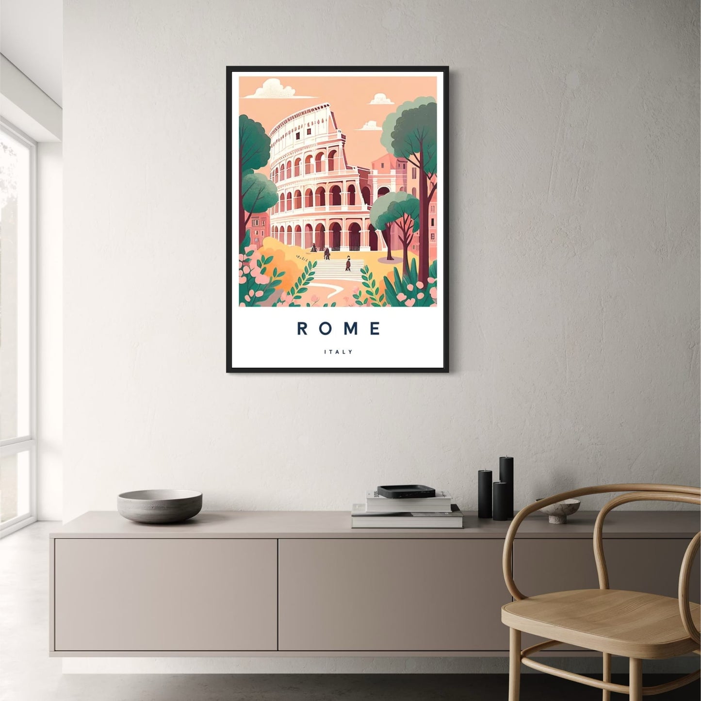 Rome Cityscape | Italian Landmark Art